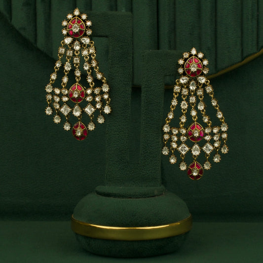 Droplet Victorian ChandBali Hanging Earrings