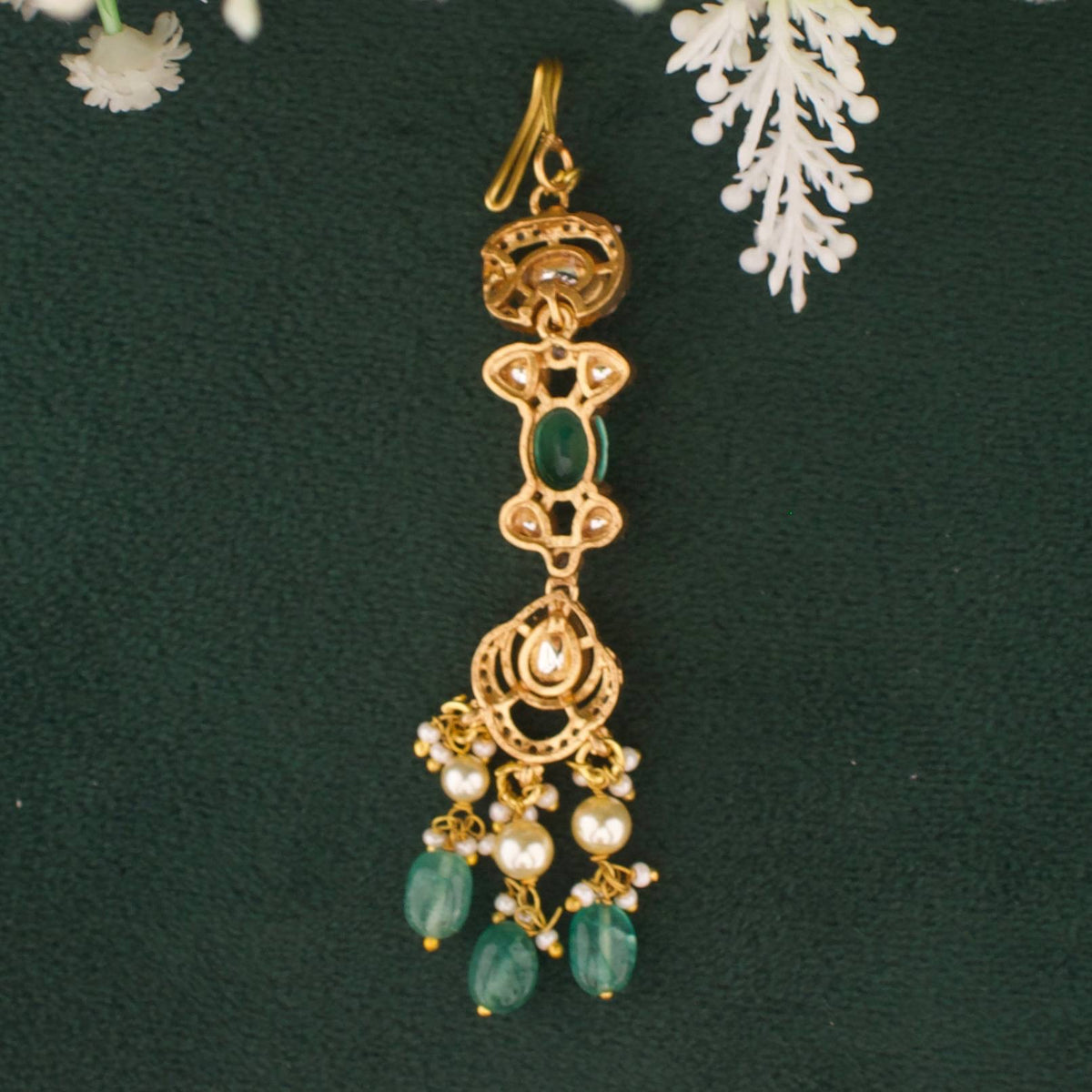 Radiant Bridal Victorian Choker With Earrings And Maang Tikka
