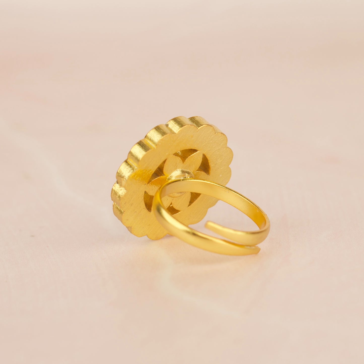 Jadau Kundan Adjustable Finger Ring