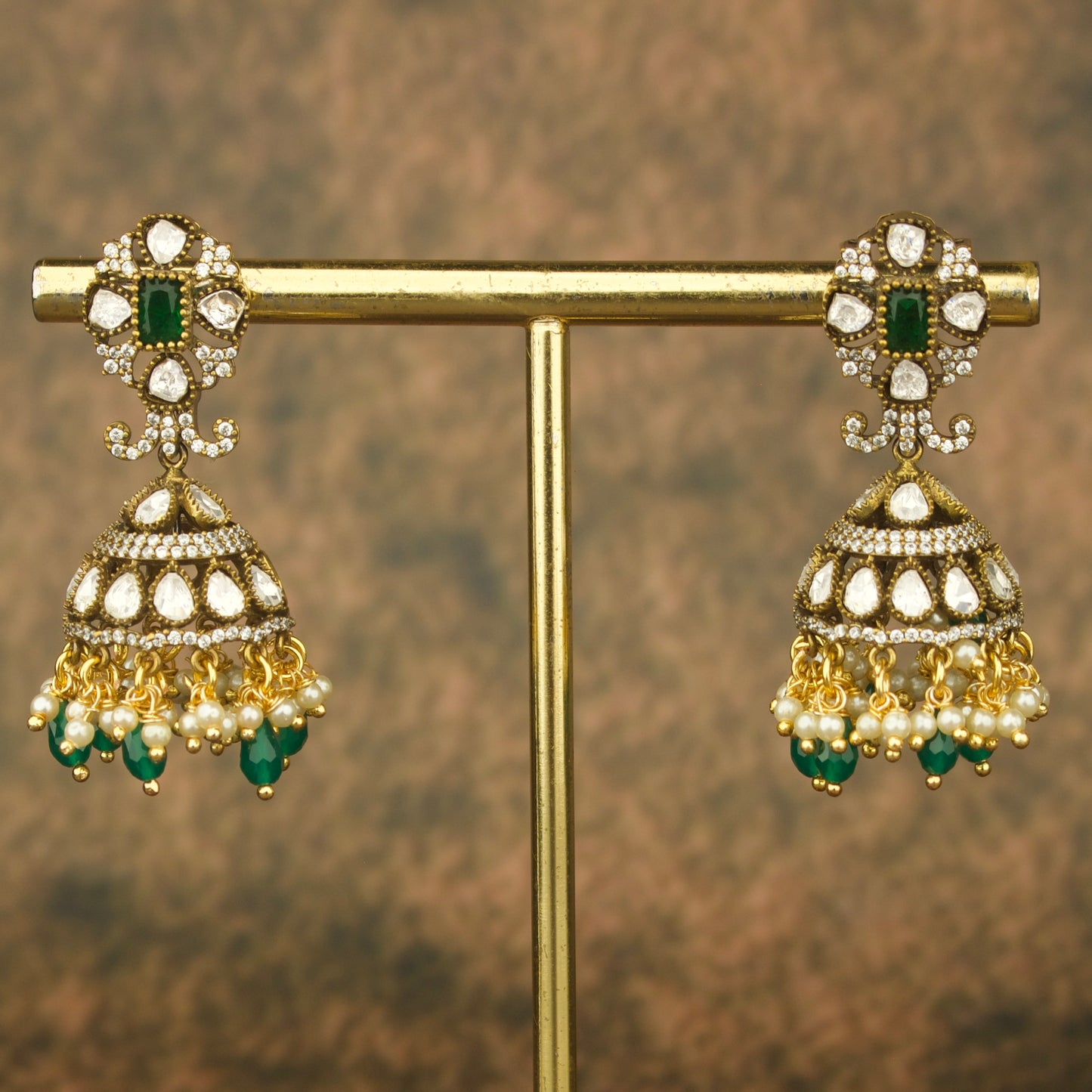 Majestic Heritage: Victorian Jhumka Earrings