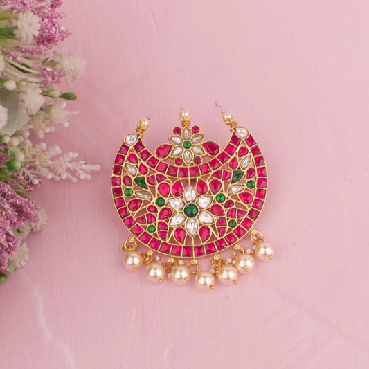 Chand & Floral Design Jadau Kundan Pendant