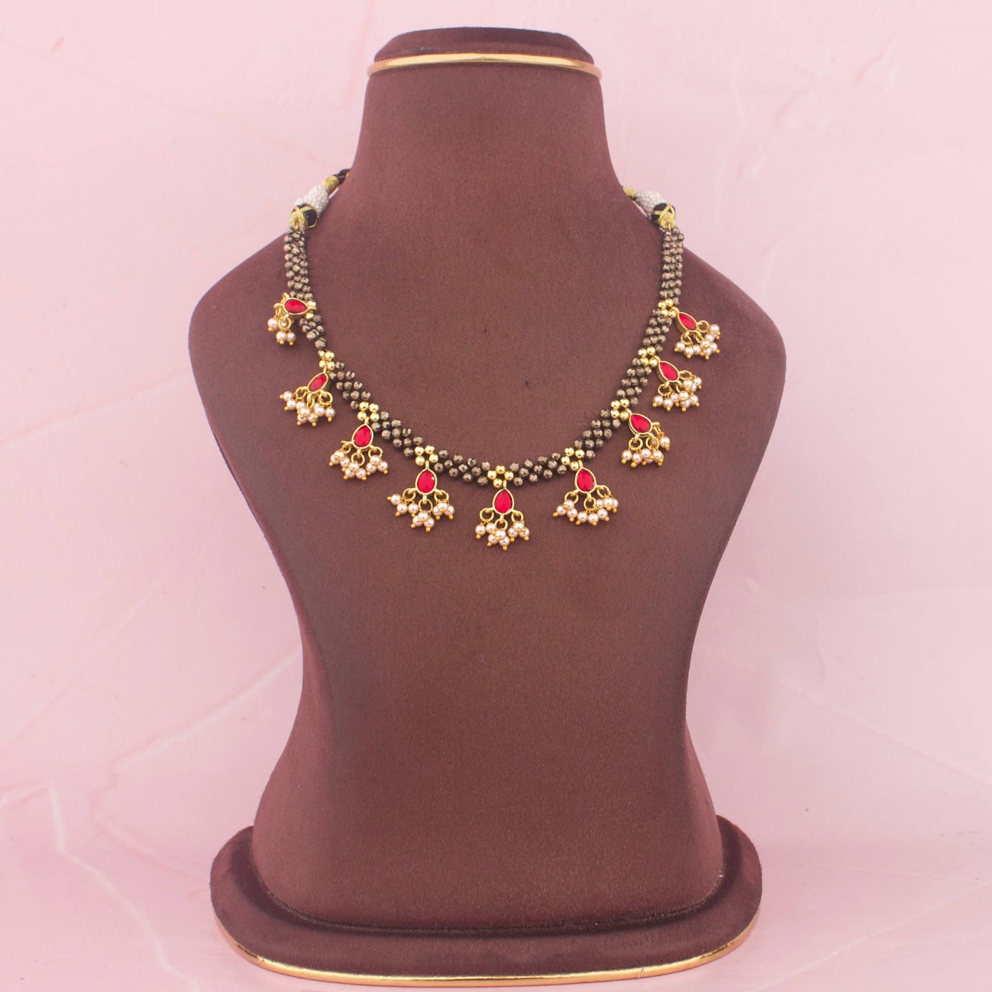 Unique Jadau Kundan Necklace With Earrings