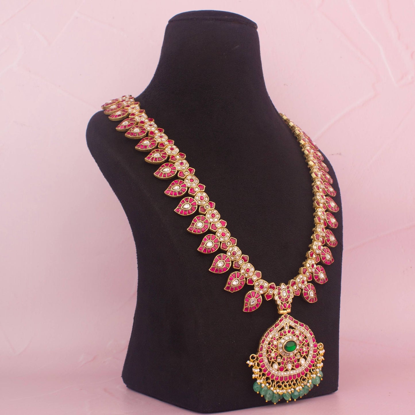 Bridal Jadau Kundan Long Mango Haram