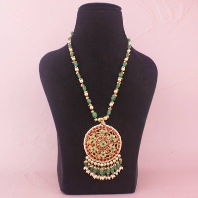Reversible 2 In 1 Jadau Kundan Beads Mala