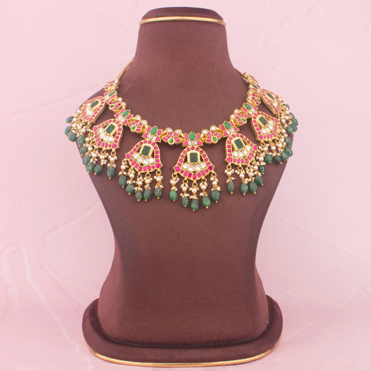 Designer Jadau Kundan Nantad Chain Necklace