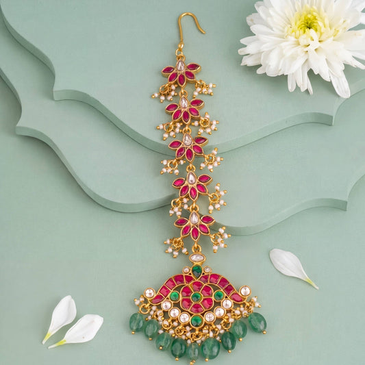 Brides  Special Jadau Kundan Maangtika