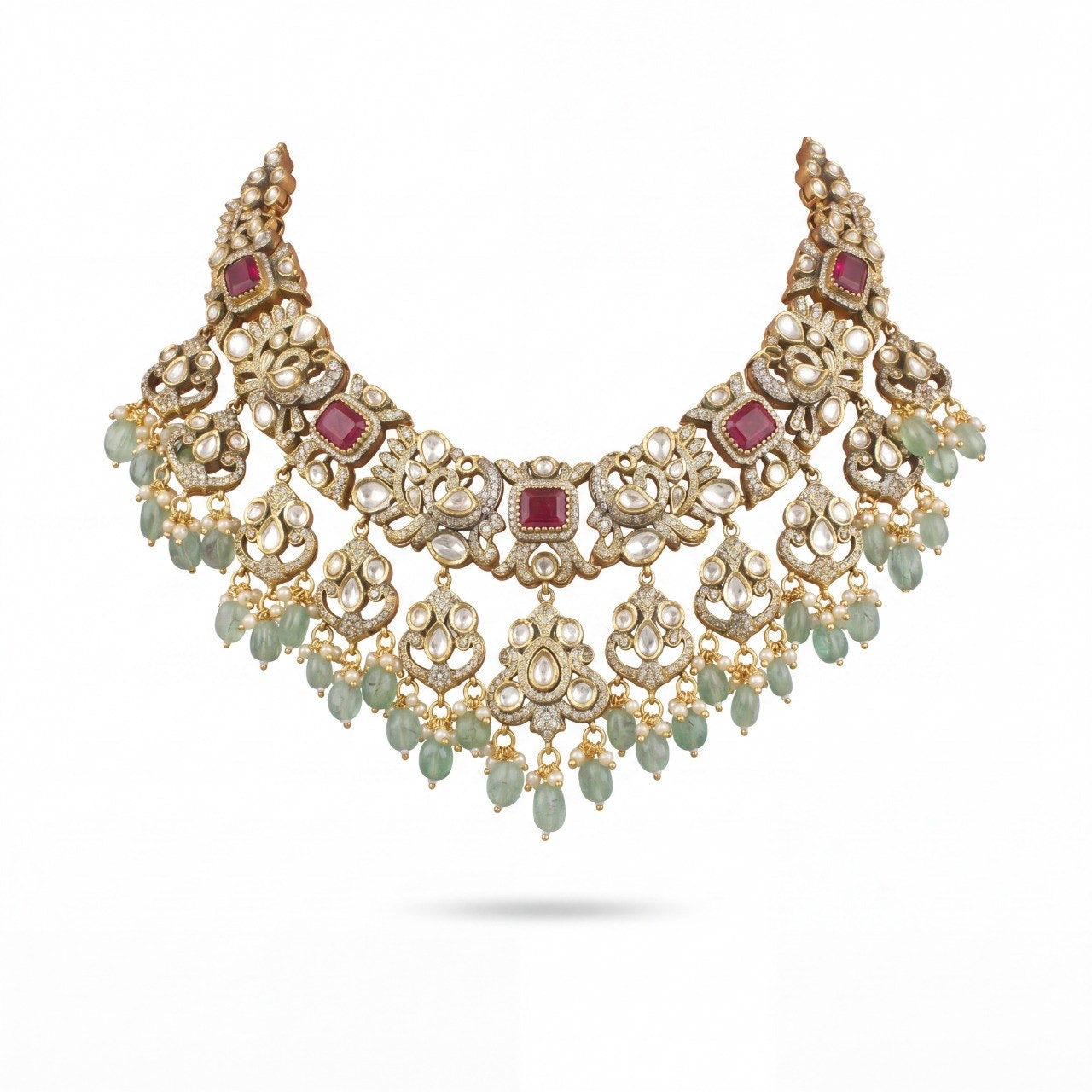 Majestic Grace: Victorian Short Necklace Set