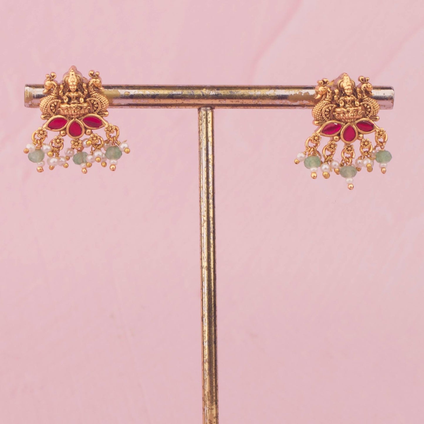 Temple Style Necklace With Matching Earrings
