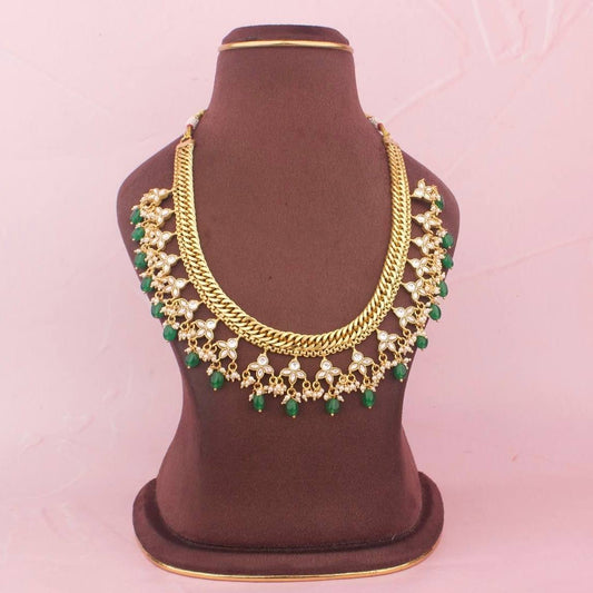 Jadau Kundan Jalebi Necklace