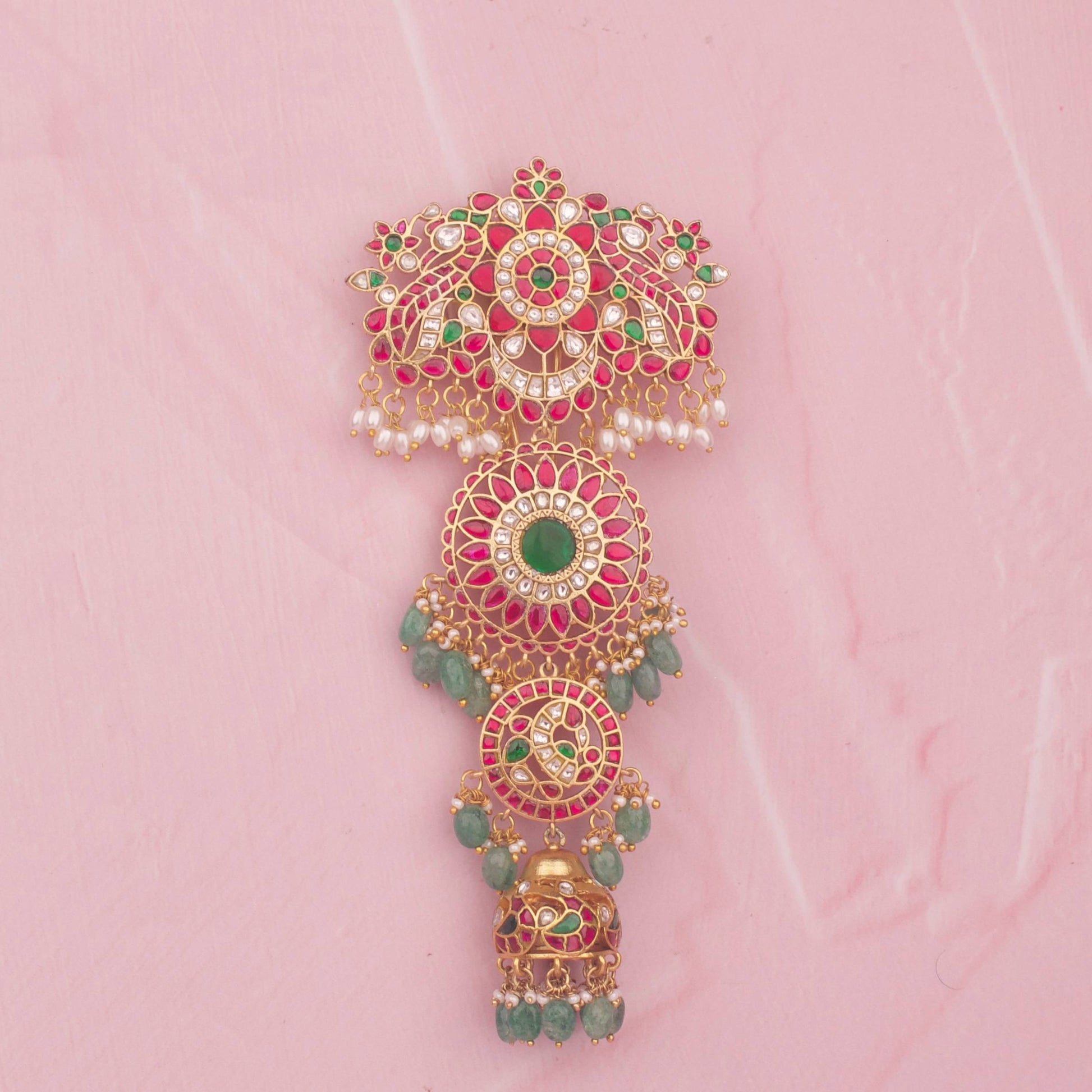 Bridal Jadau Kundan Mini Jada / Hair Pin - Premium Indian Ethnic Jewelry | Dulhan Jewels