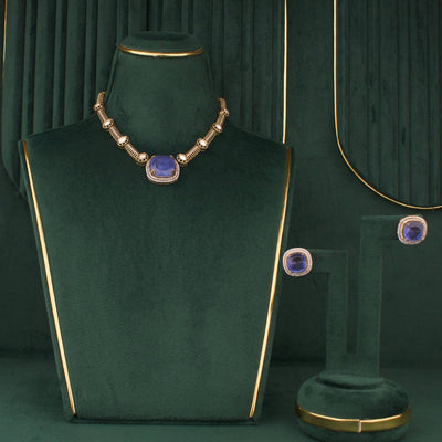 Victorian Kanti Style Necklace With Earrings